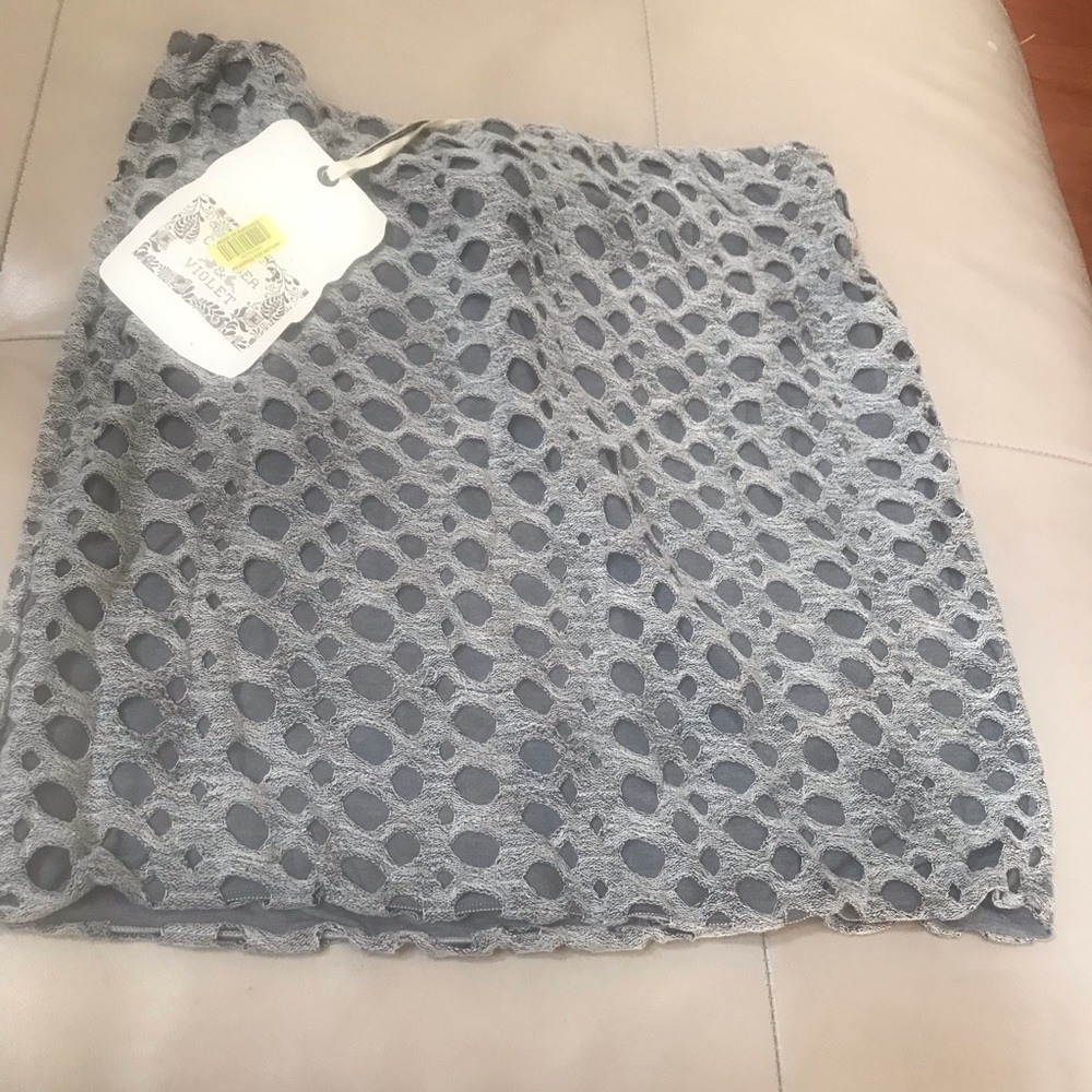 Chelsea & Violet  Lined Skirt with Hokes, Boho Style, Large